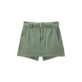 Women's High-Waisted Cotton Denim Shorts